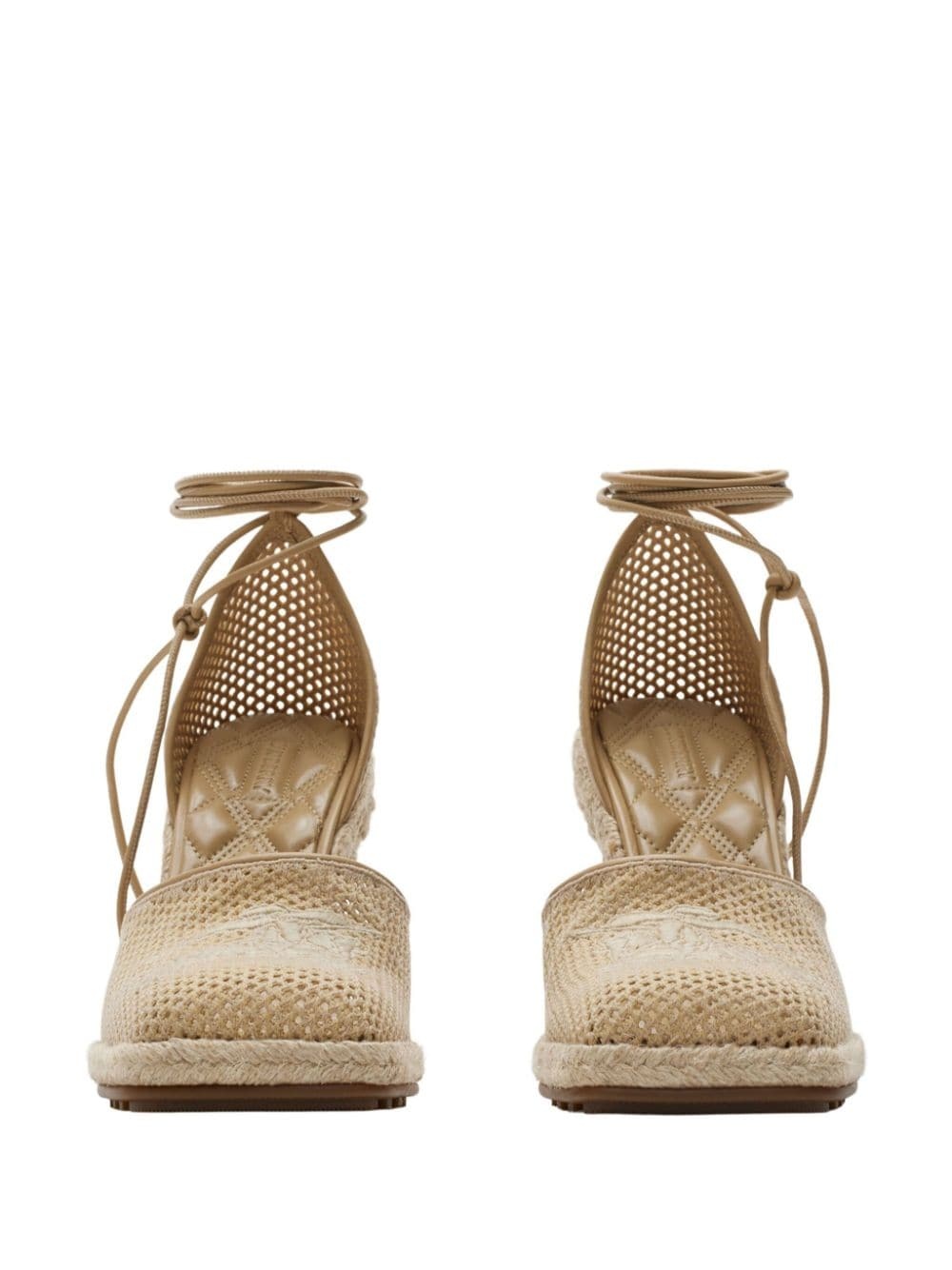 mesh plunge espadrilles - 3
