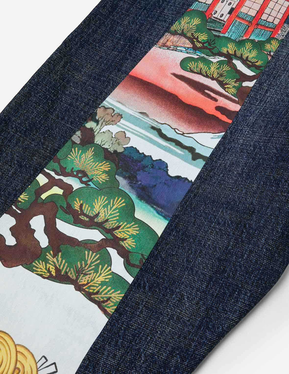 Godhead Lion Dance Daicock Print Taper Fit Jeans - 8