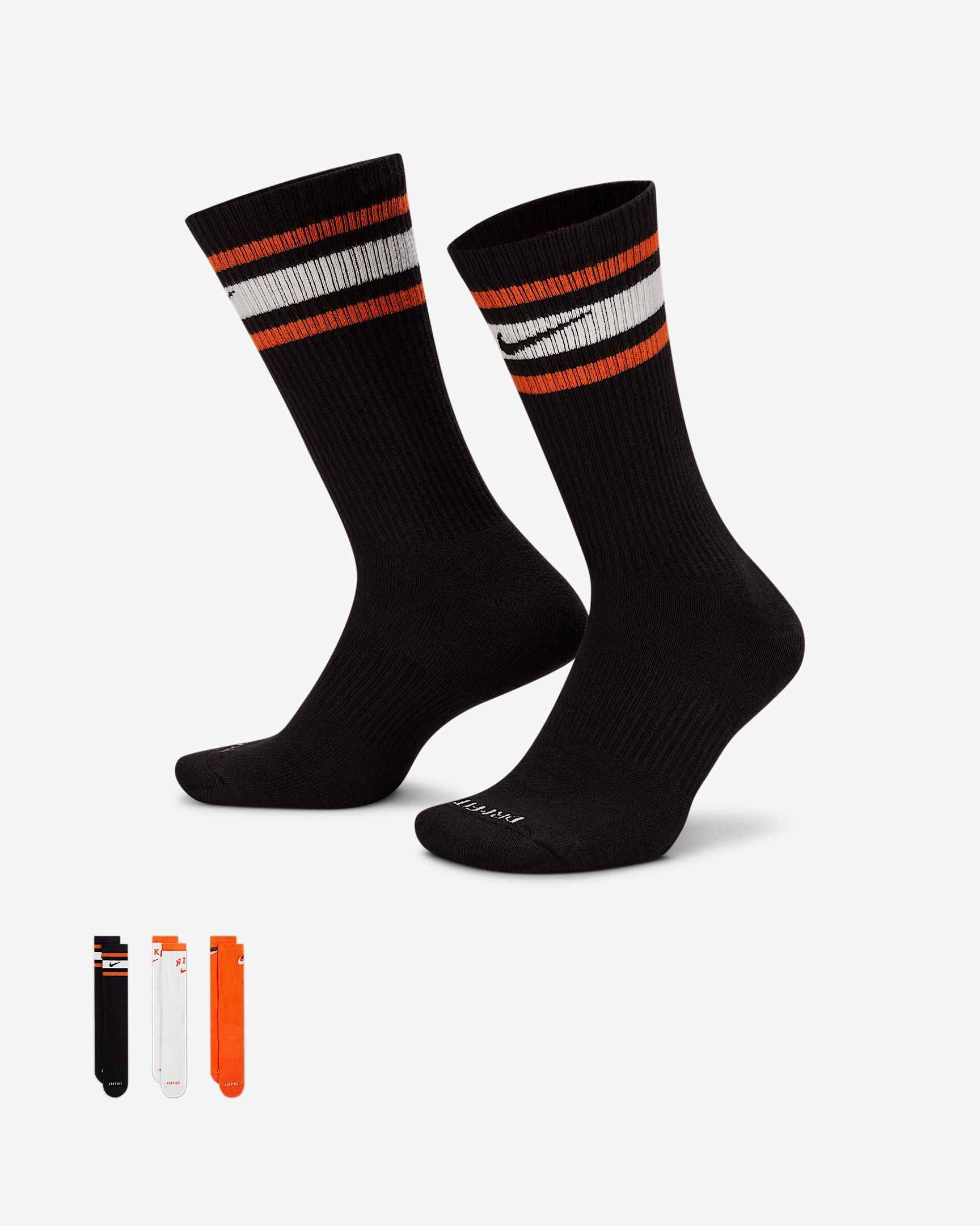 Nike Everyday Plus Cushioned Crew Socks (3 Pairs) - 1