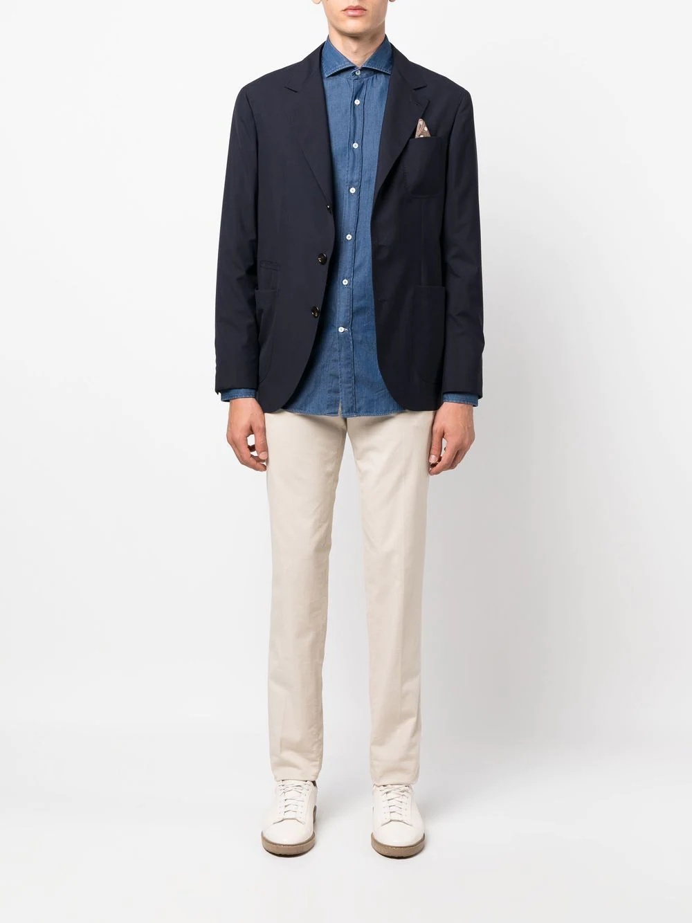 long-sleeve denim shirt - 2