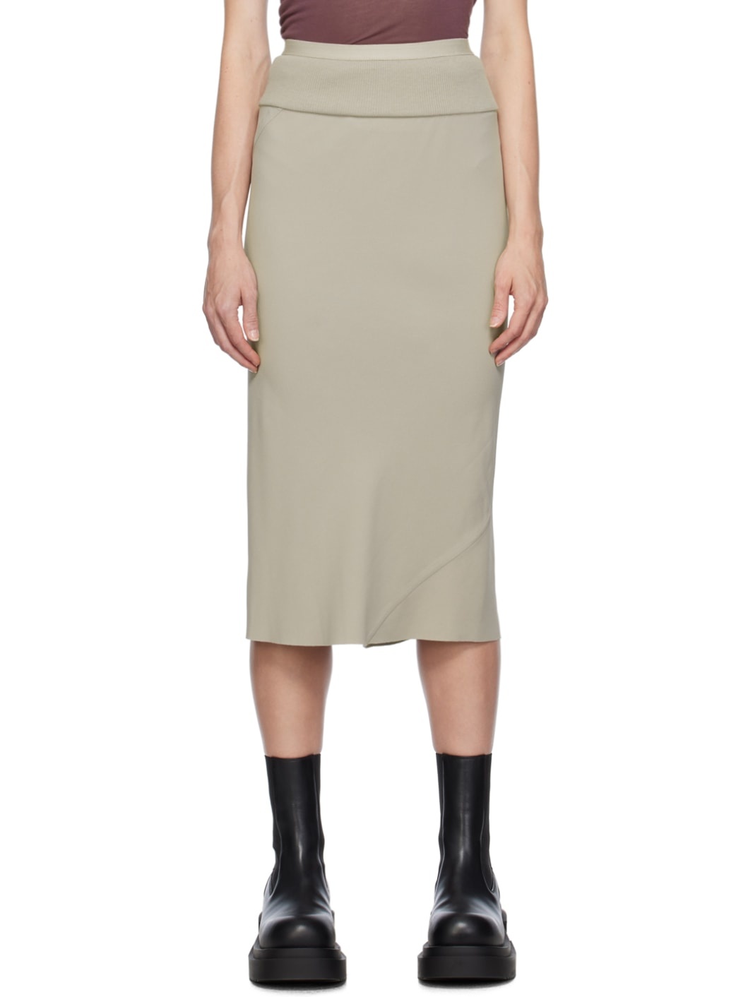 Off-White Bias Midi Skirt - 1