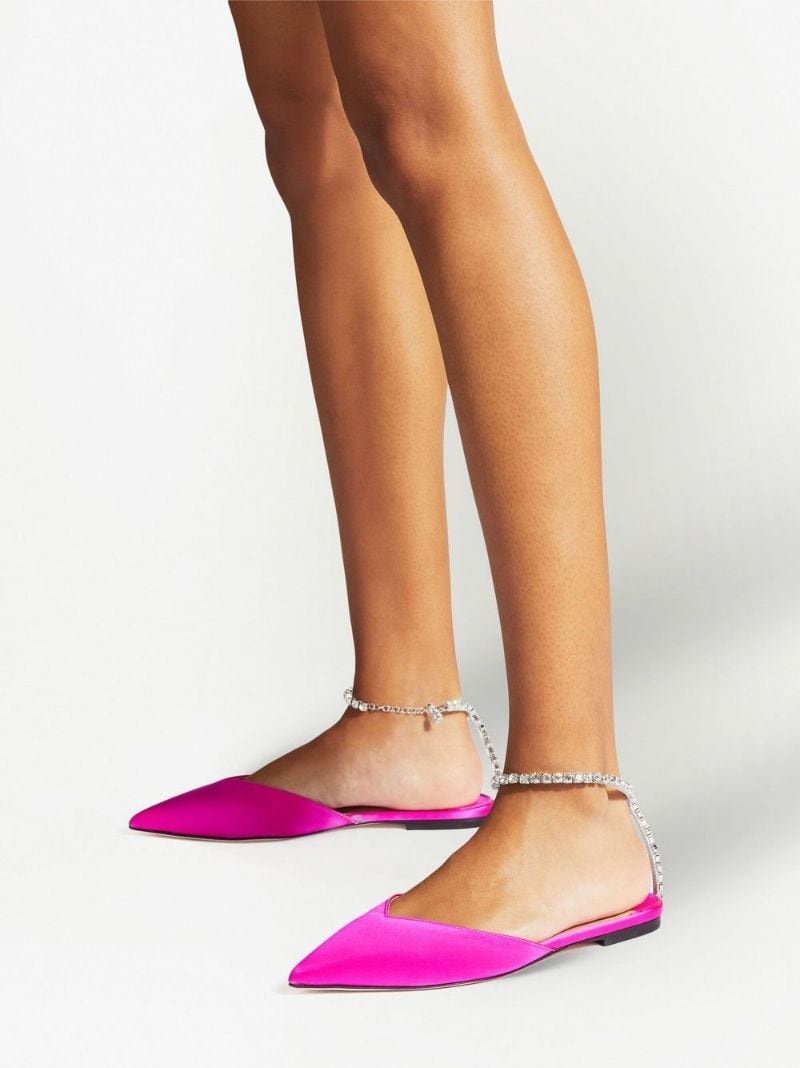 Saeda crystal-embellished pumps - 4