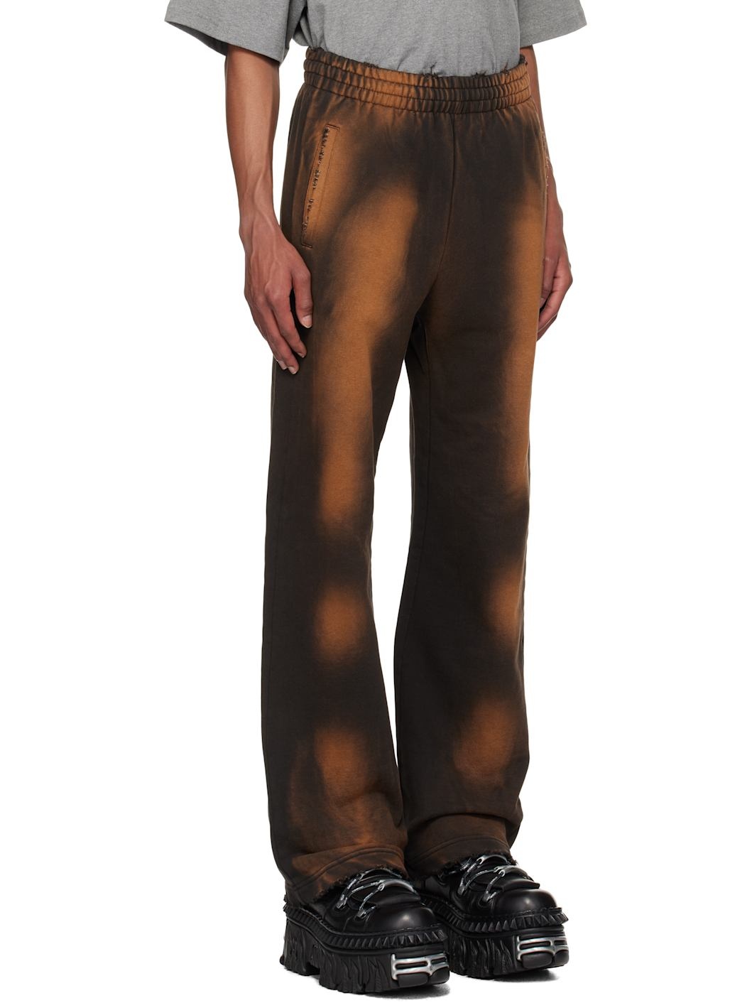 Black Standard Logo Washed Sweatpants - 2