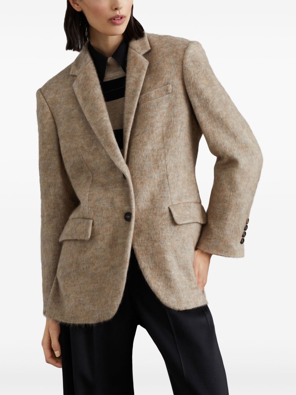 Monili-embellished blazer - 3