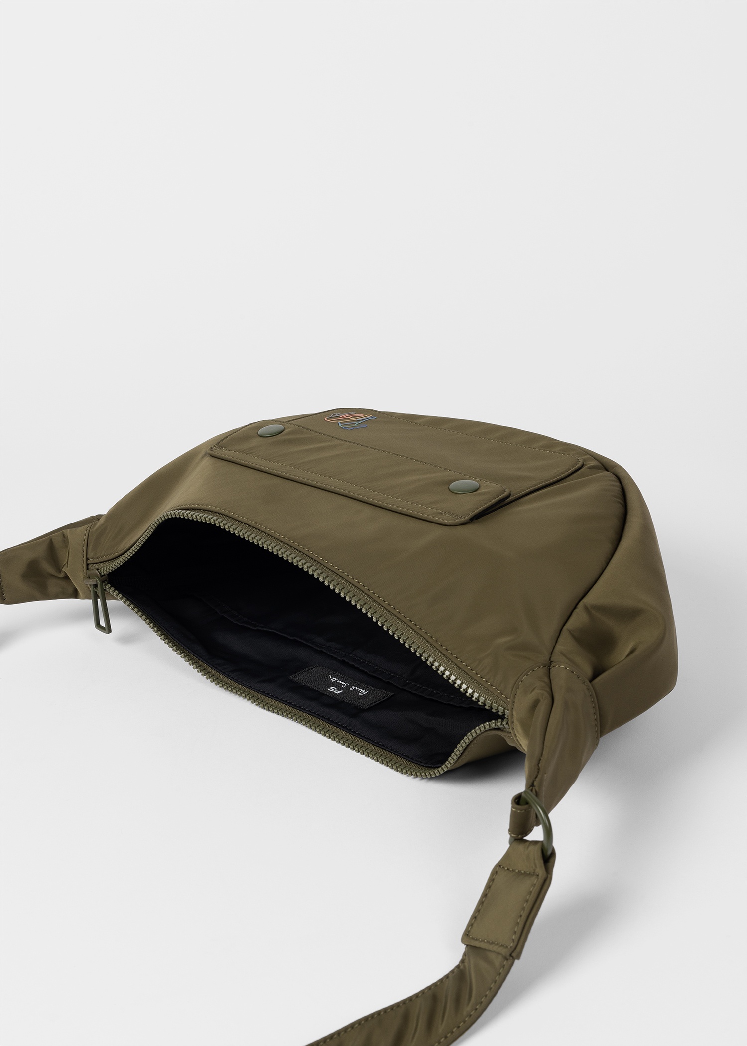 Khaki Zebra 'Crescent' Bag - 5