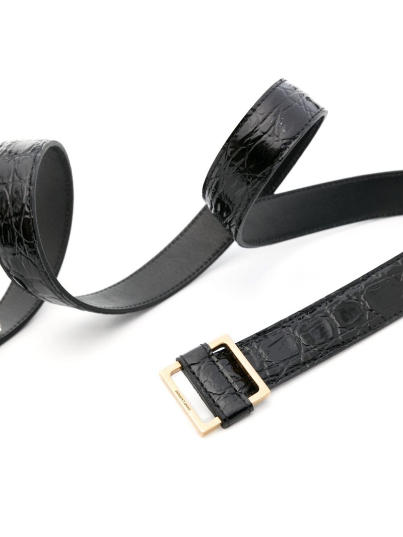 SAINT LAURENT LA 66 leather belt outlook