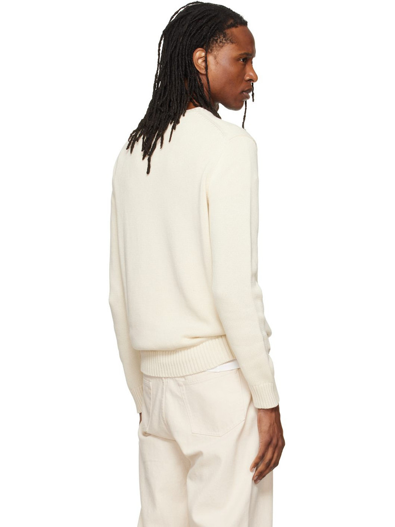 Off-White Cotton Long Sleeve Sweater 3