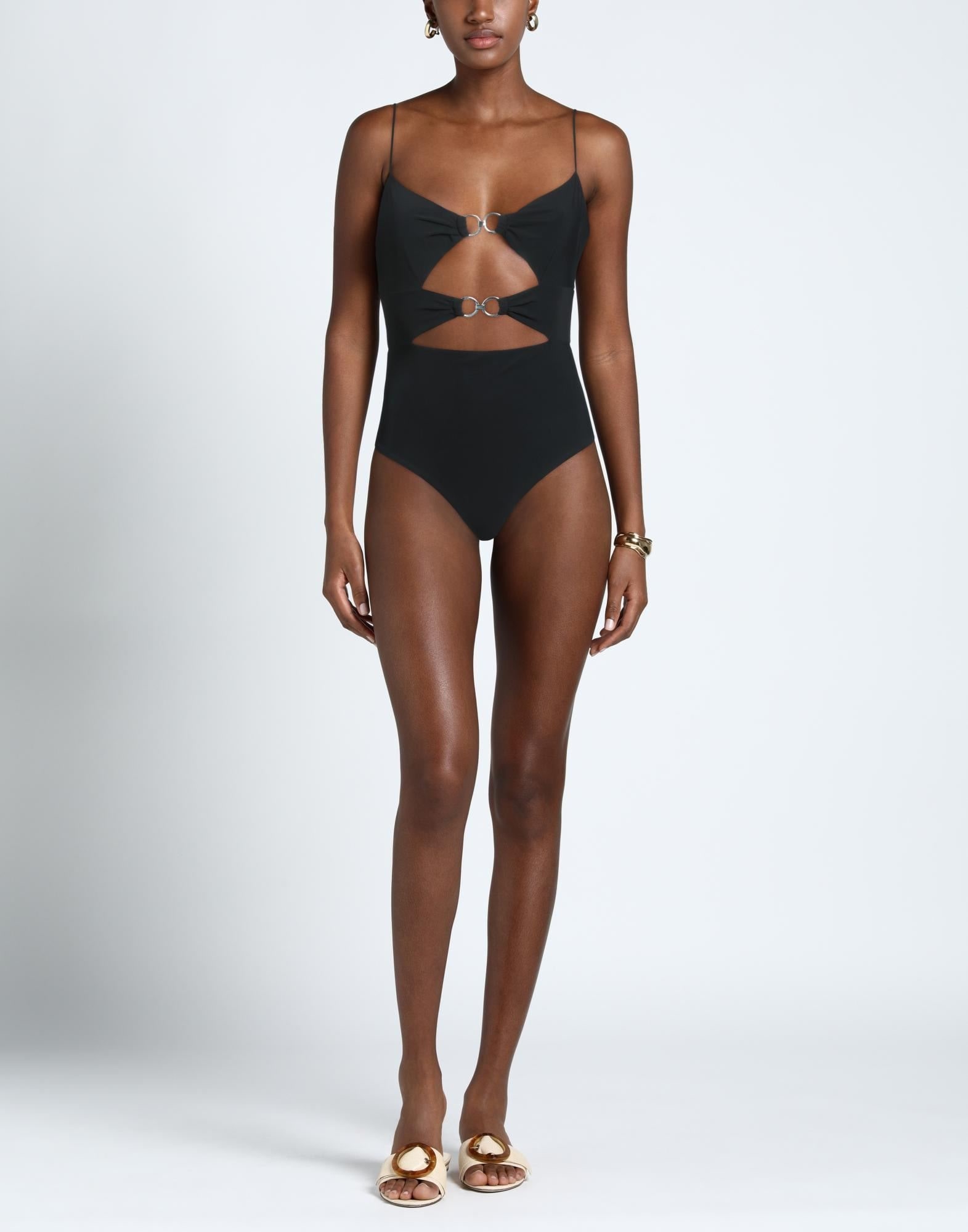 Black Women's One-piece Swimsuits - 2