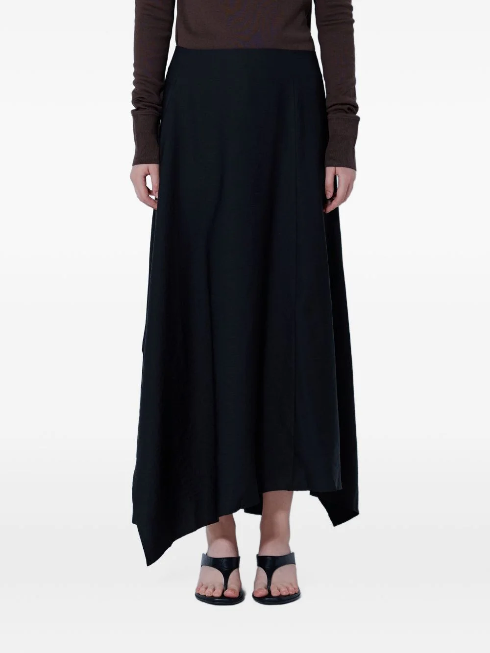 asymmetric-hem skirt - 1