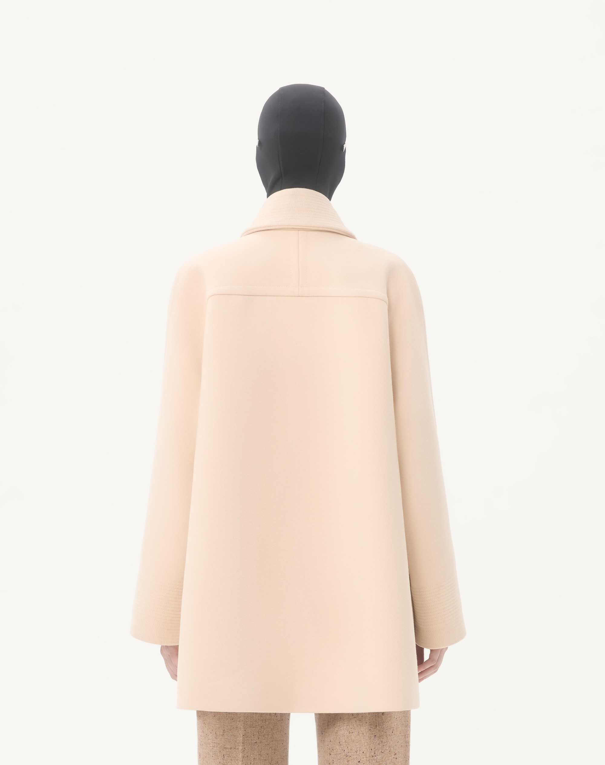 WOOL DRAP PEACOAT - 7