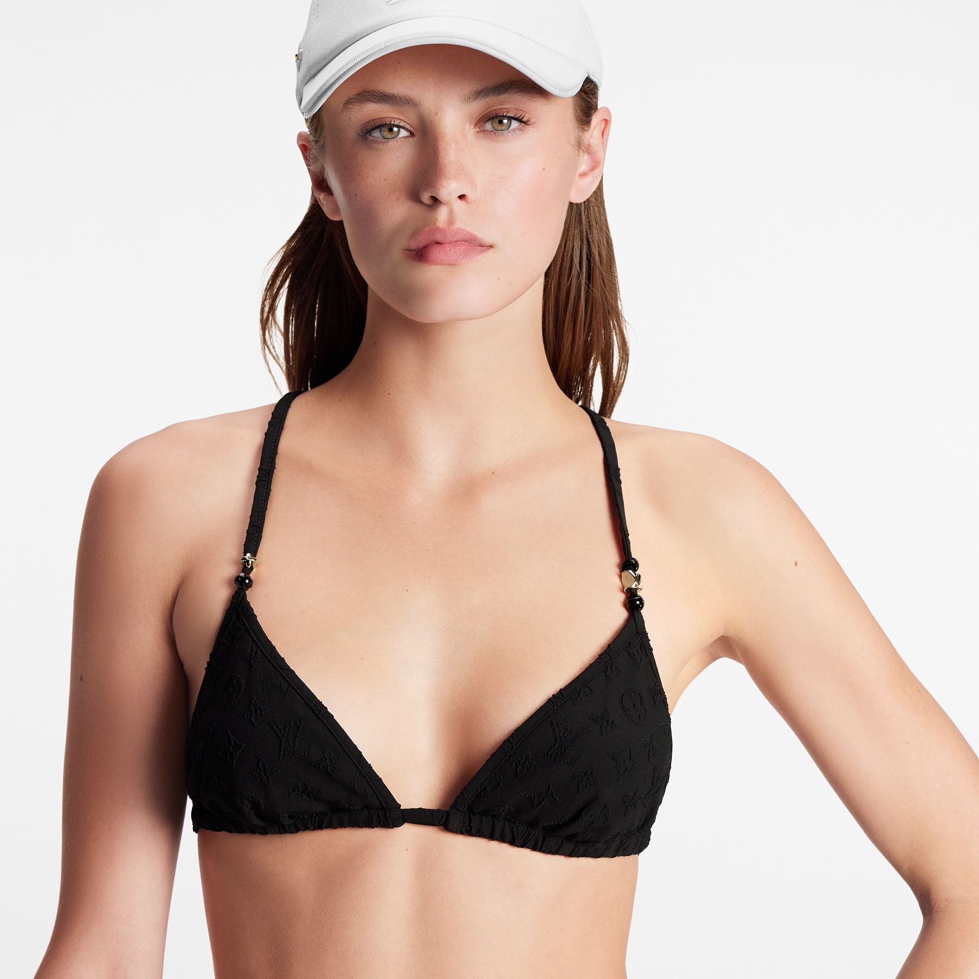 Monogram Jacquard Bikini Top - 4