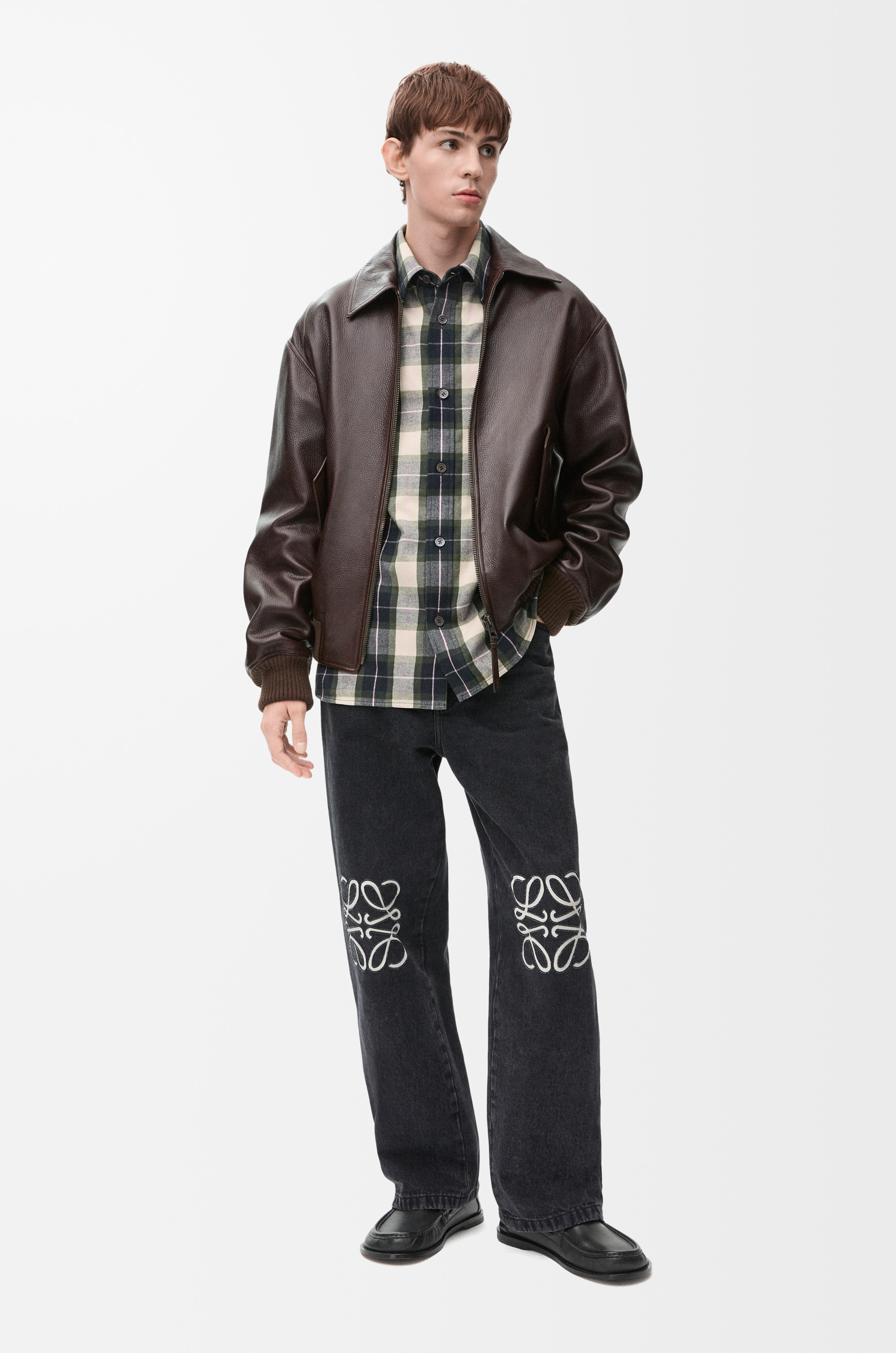 Anagram baggy jeans in denim - 2