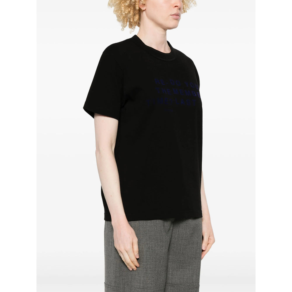 Sacai Black Tops - T-Shirts & Jerseys Women - 2
