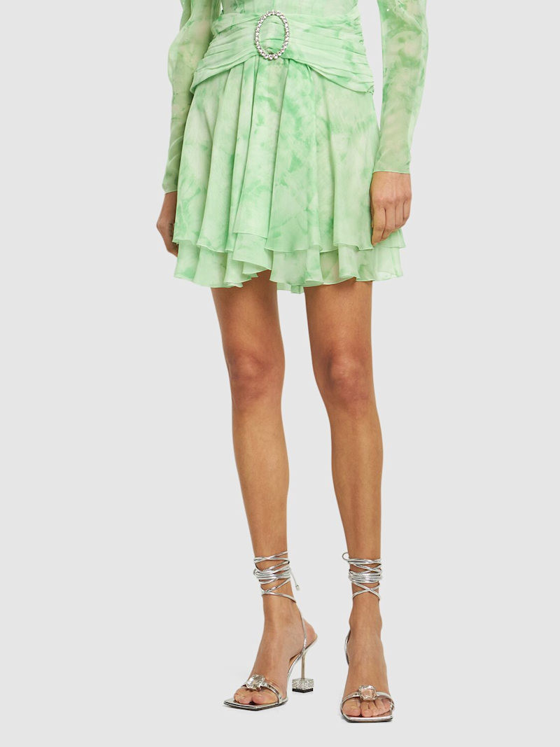 MACH & MACH 95mm Crystal leather & PVC sandals outlook