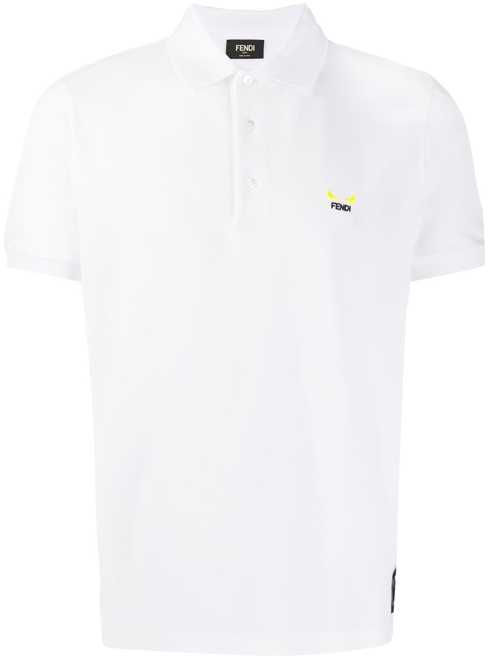 embroidered logo polo shirt - 1