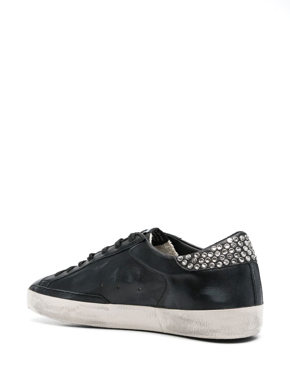 star-patch lace-up sneakers - 3