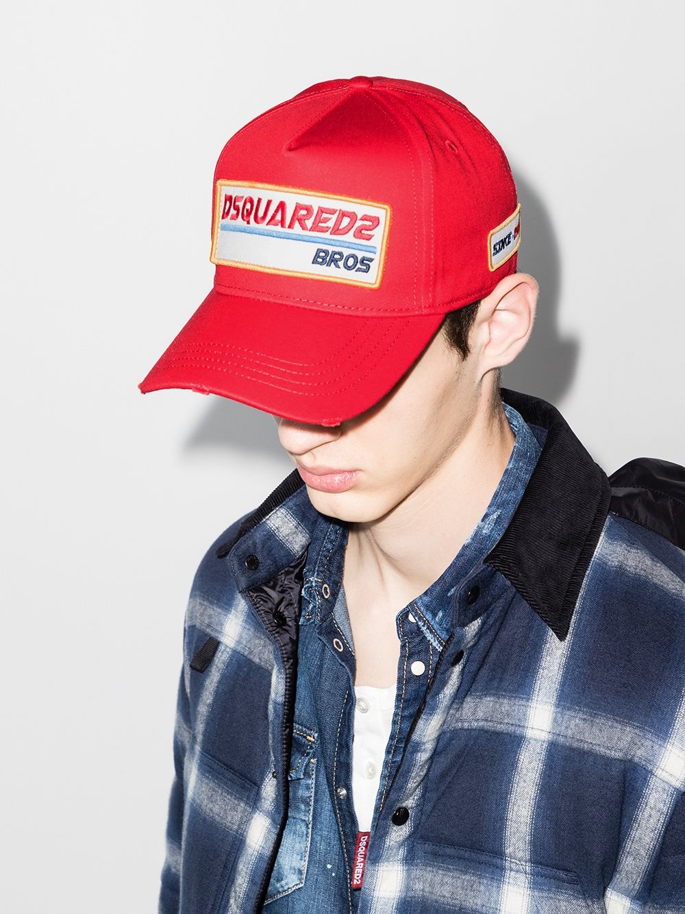 Bros logo-patch baseball cap - 2