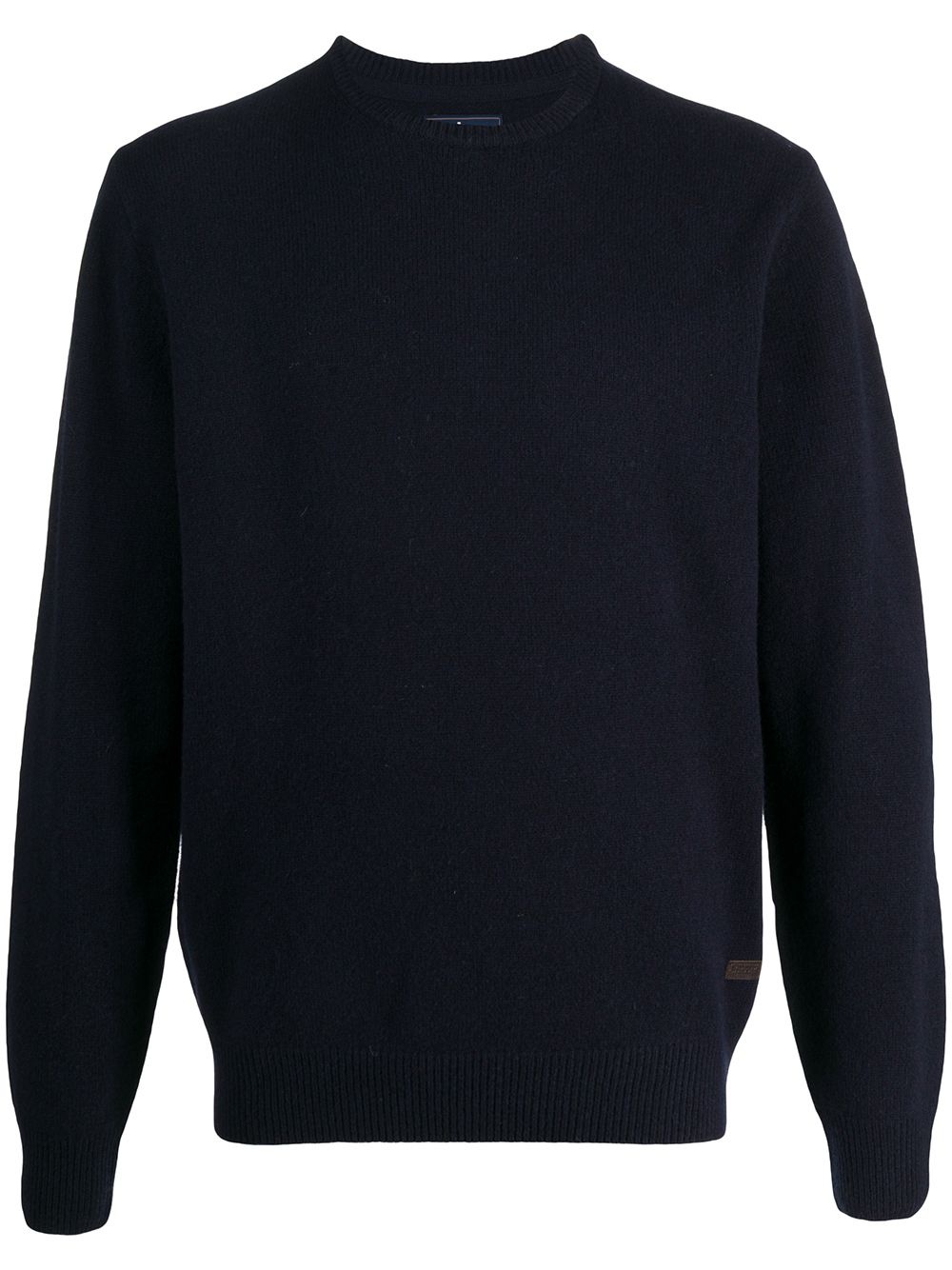 patch detail crew neck jumper - 1