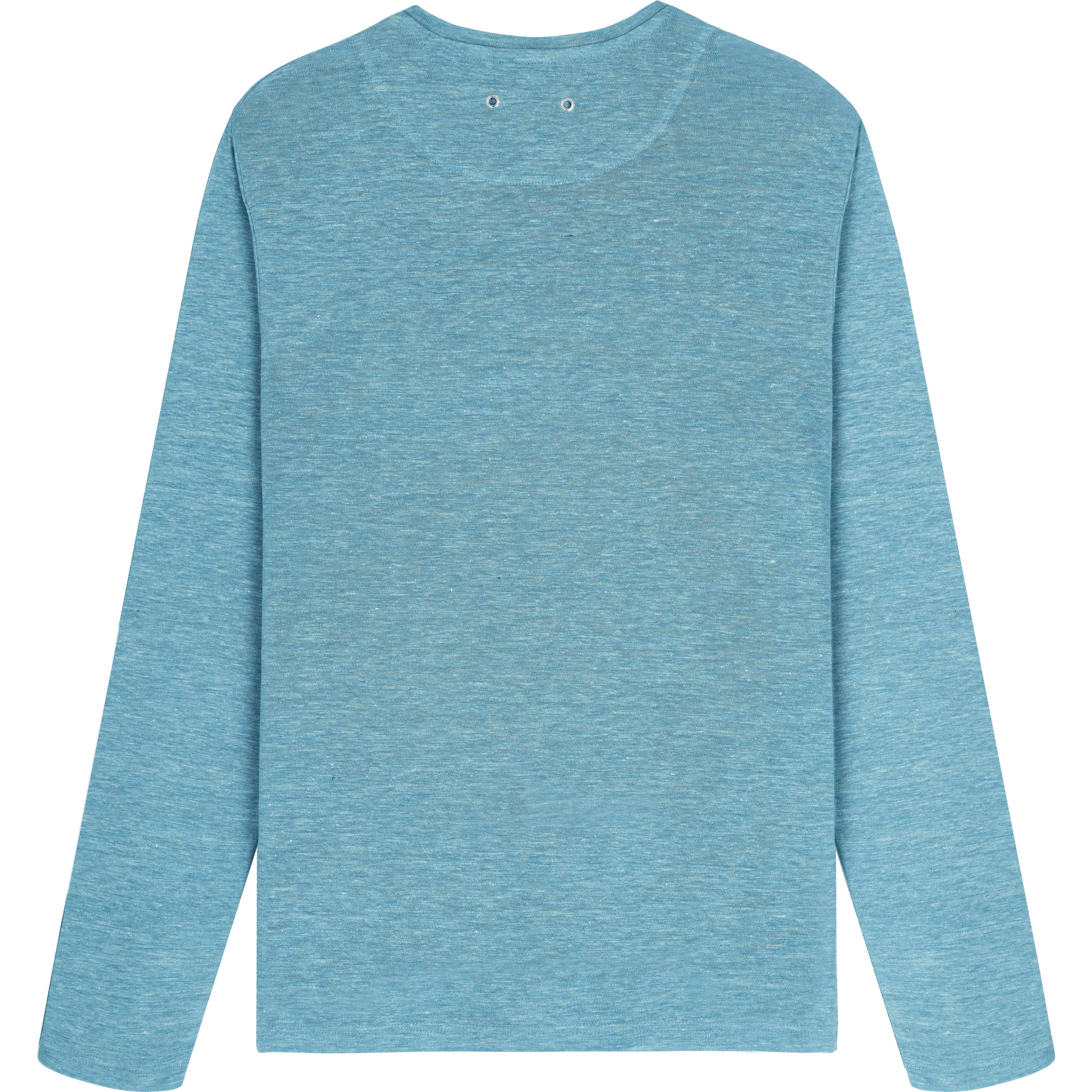Unisex Linen Long Sleeves T-shirt Solid - 2