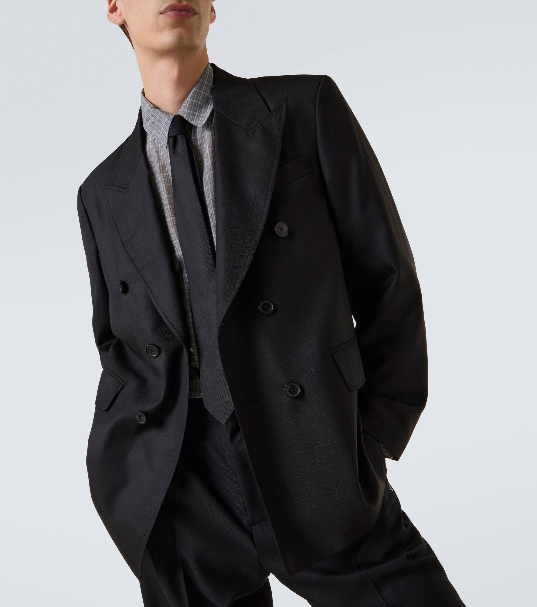 Unconstructed wool blazer - 5