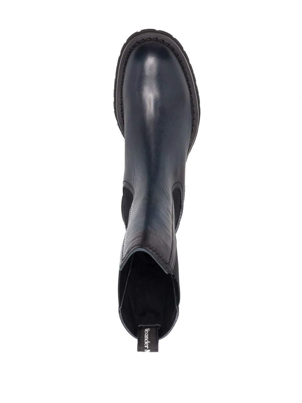 elasticated leather boots - 4