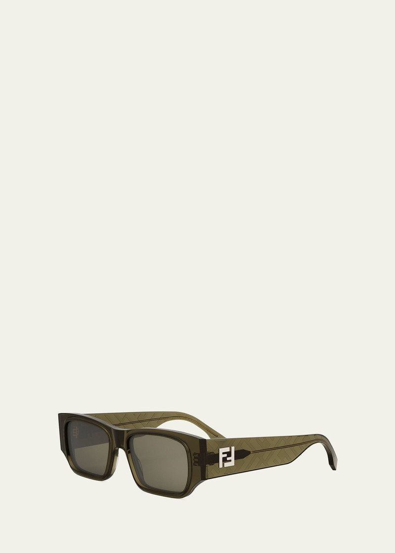 FENDI Men's FF Squared Rectangle Sunglasses outlook