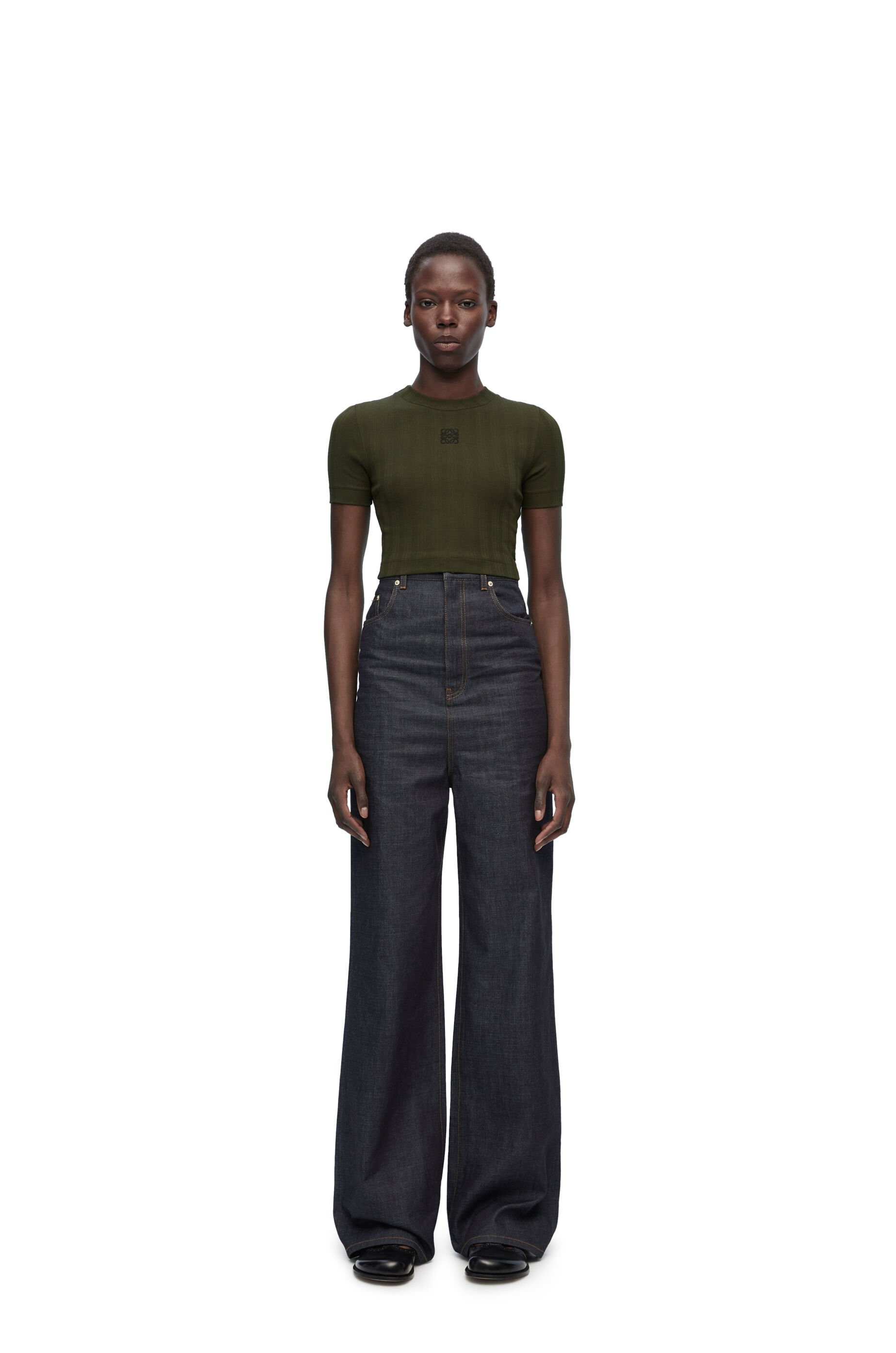 Cropped top in cotton - 2