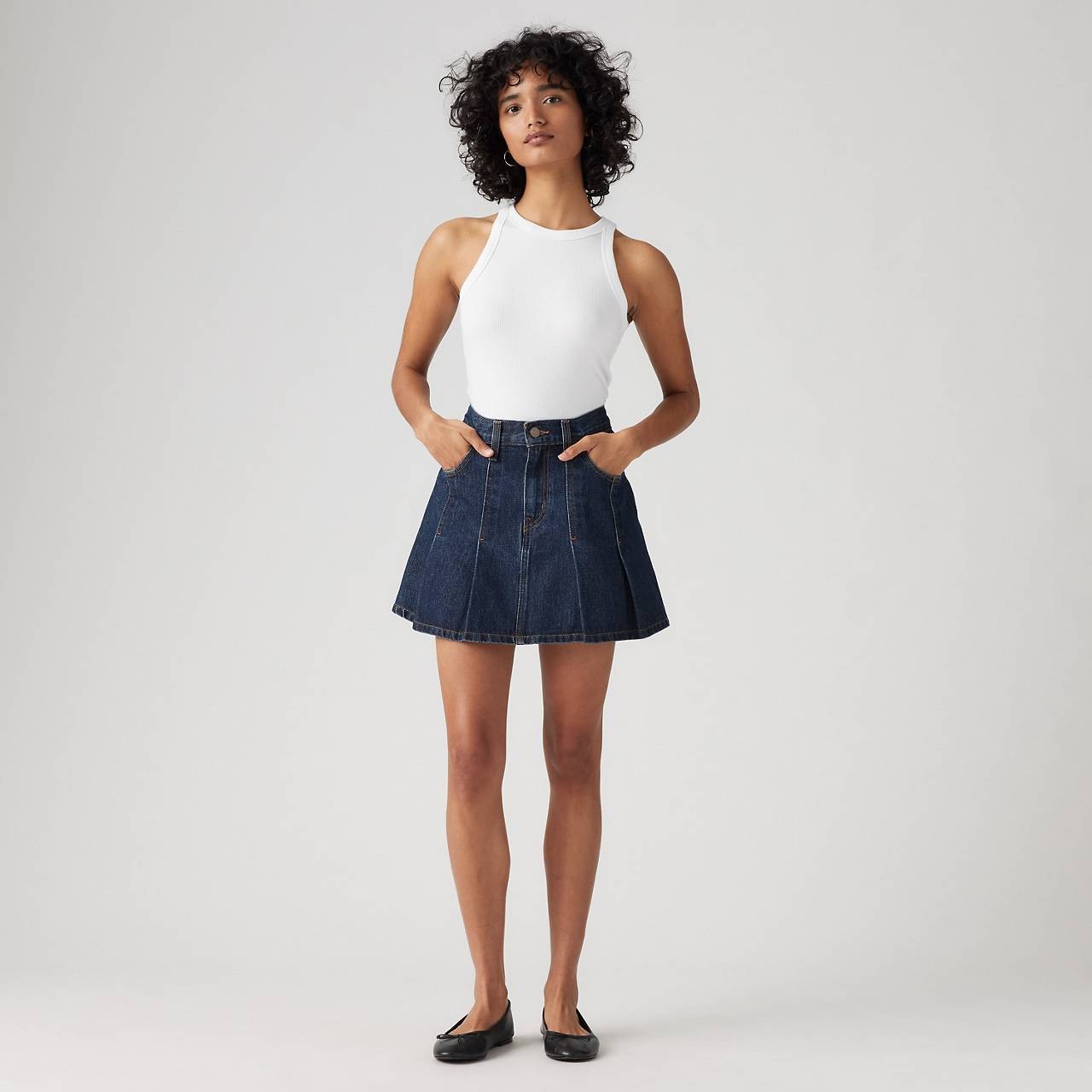 PLEATED MINI SKIRT - 2