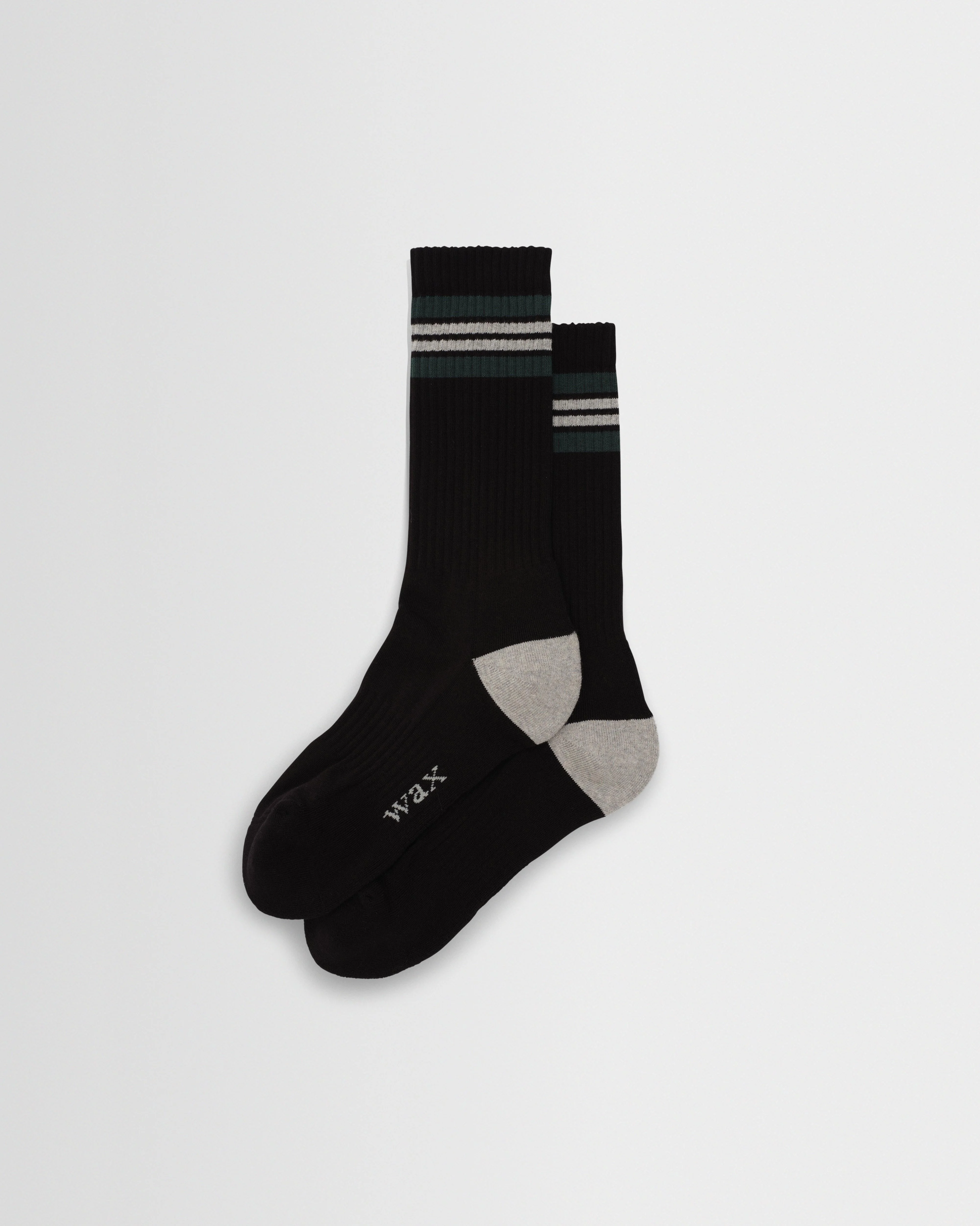 Thorpe - Black And Grey Preppy Stripe Socks - 1