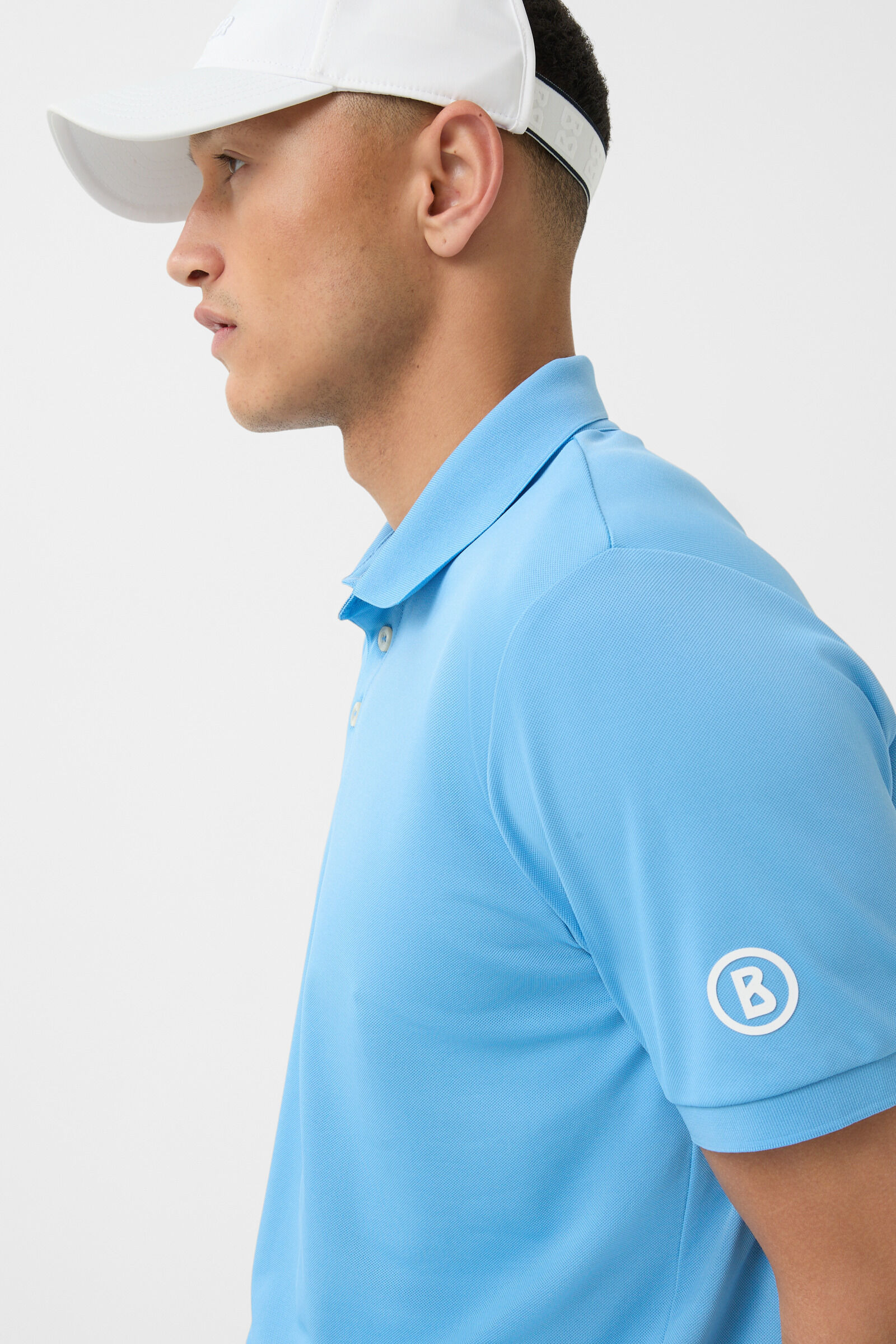 Daniel Functional polo shirt in Light blue - 4