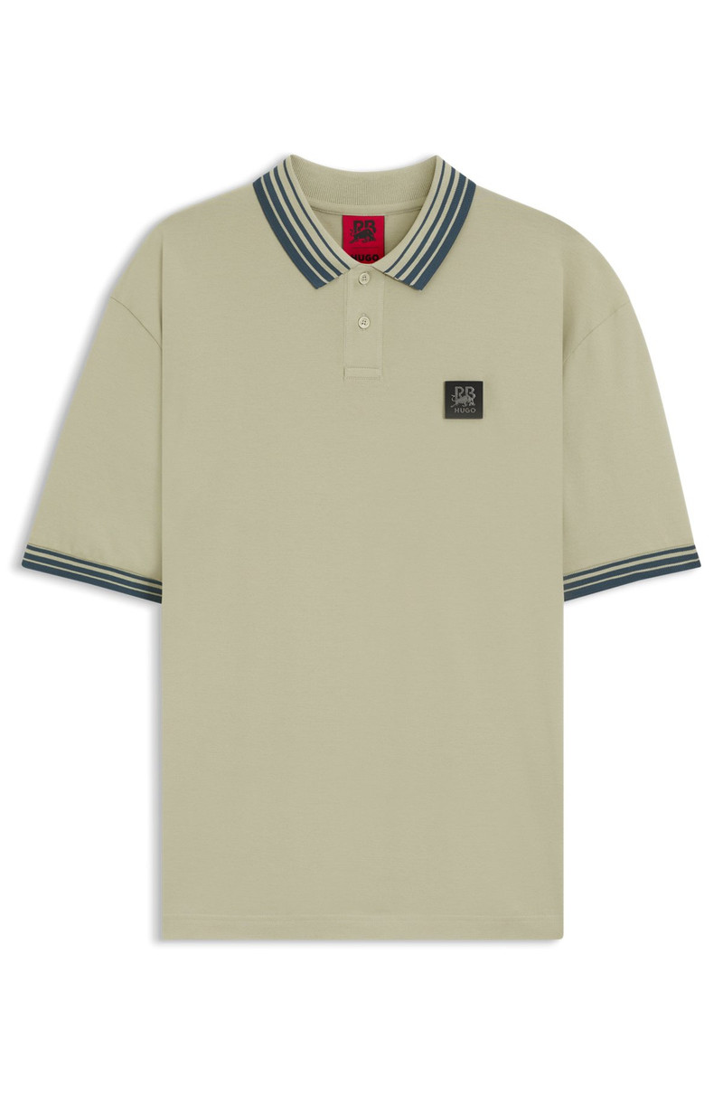 HUGO X RB POLO SHIRT WITH BULL LOGO PATCH 1