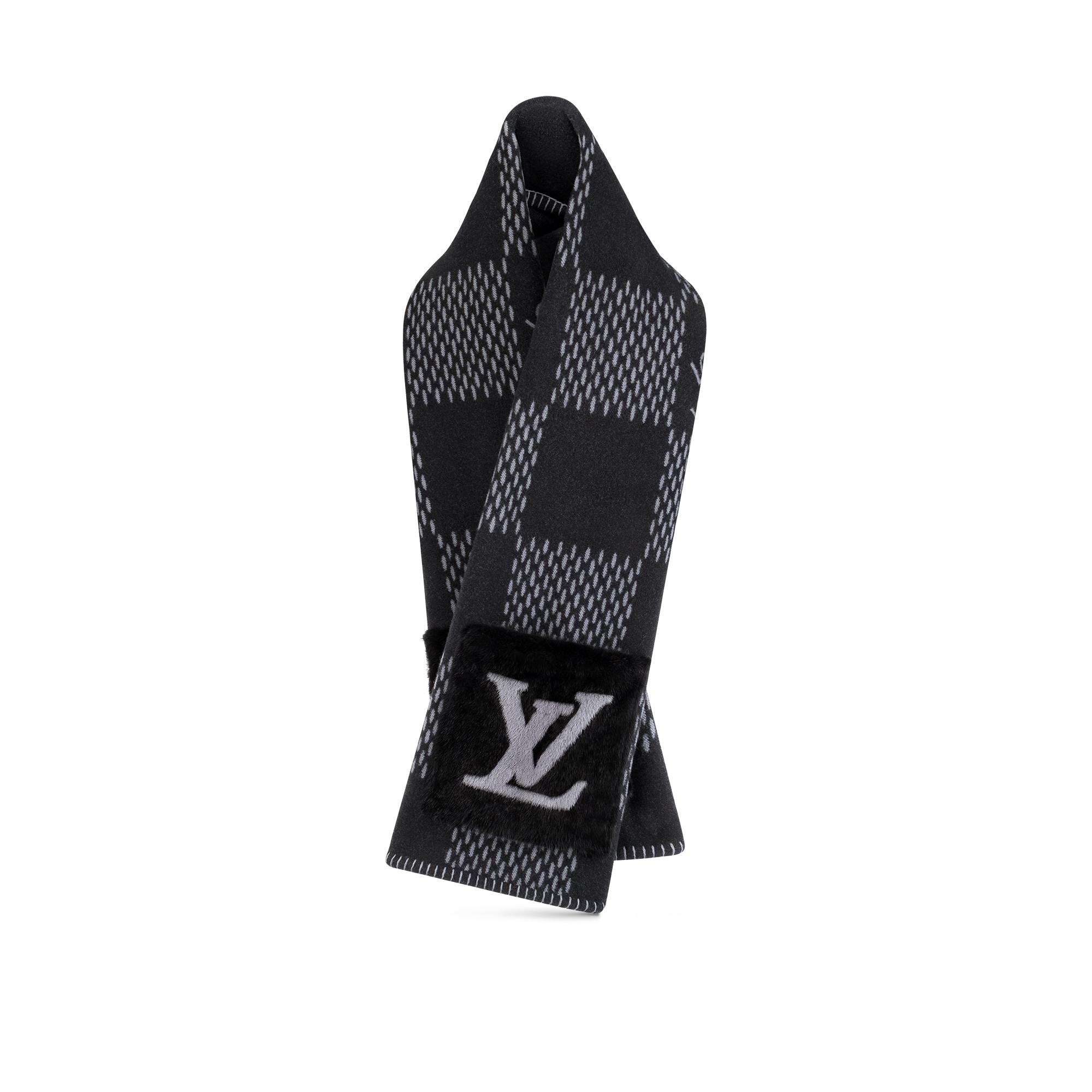 Damier Warm Oversized Scarf - 1