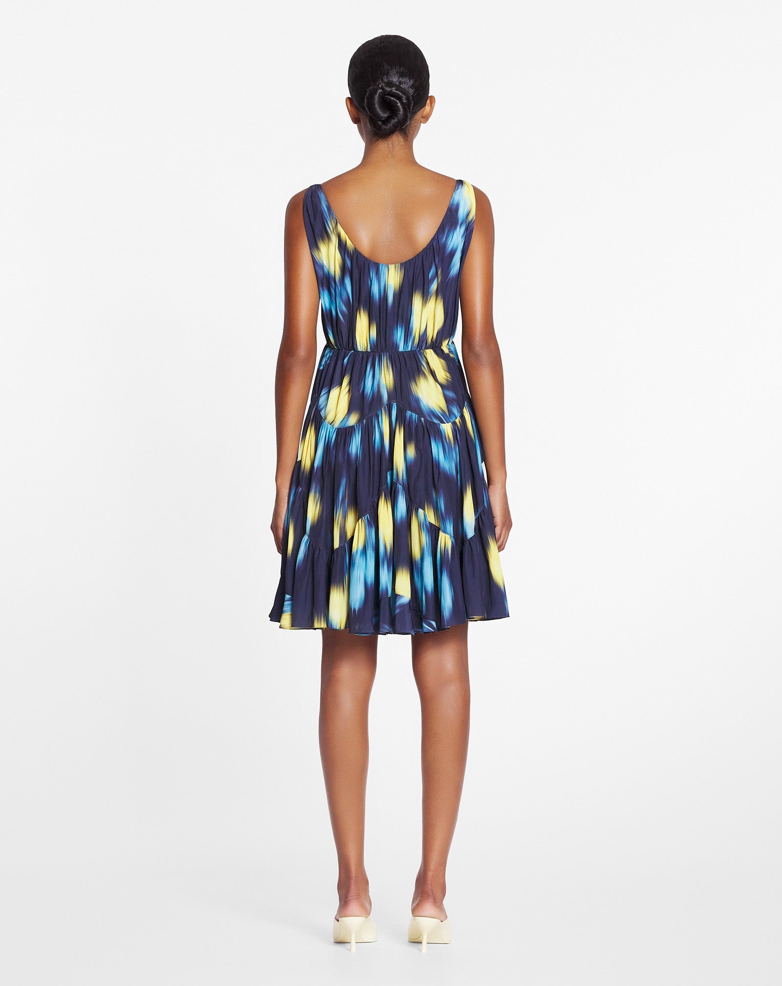 SHORT PRINTED SLEEVELESS DRESS - 4
