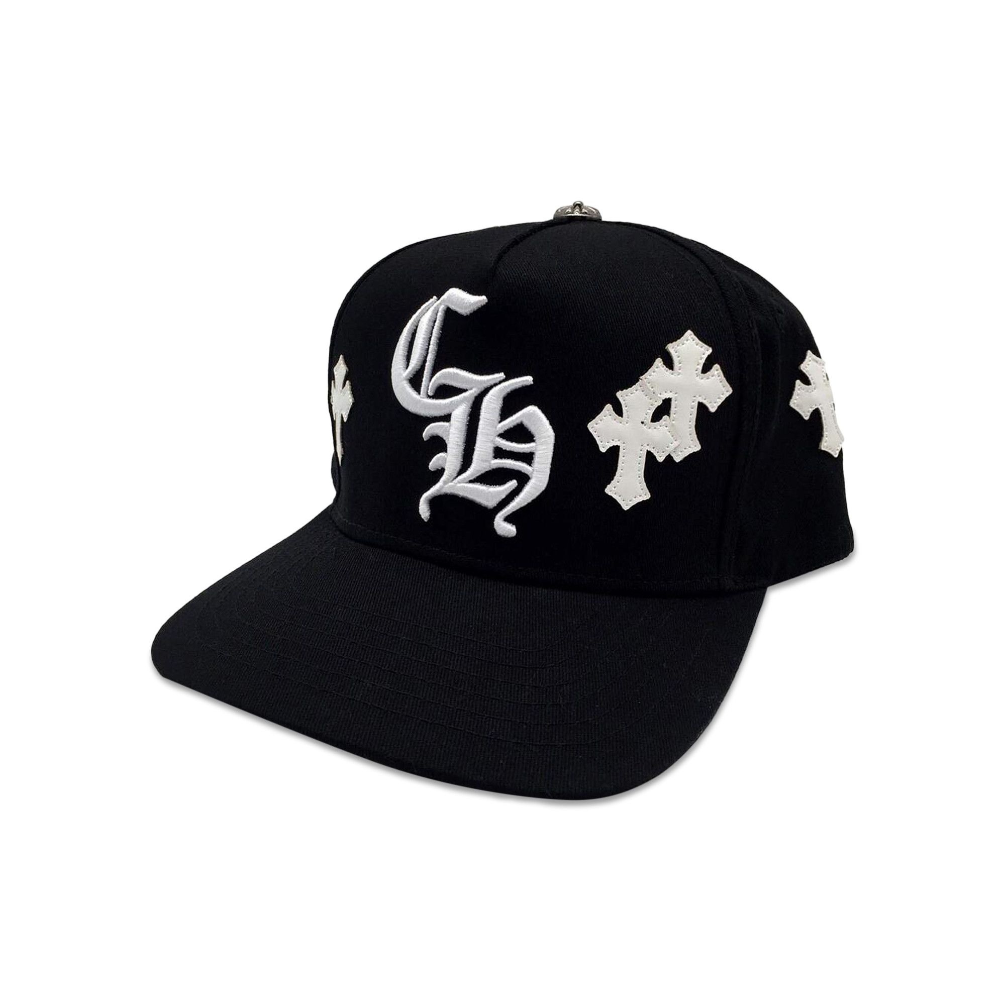 Chrome Hearts Cross Patch Hat 'Black/White' - 1