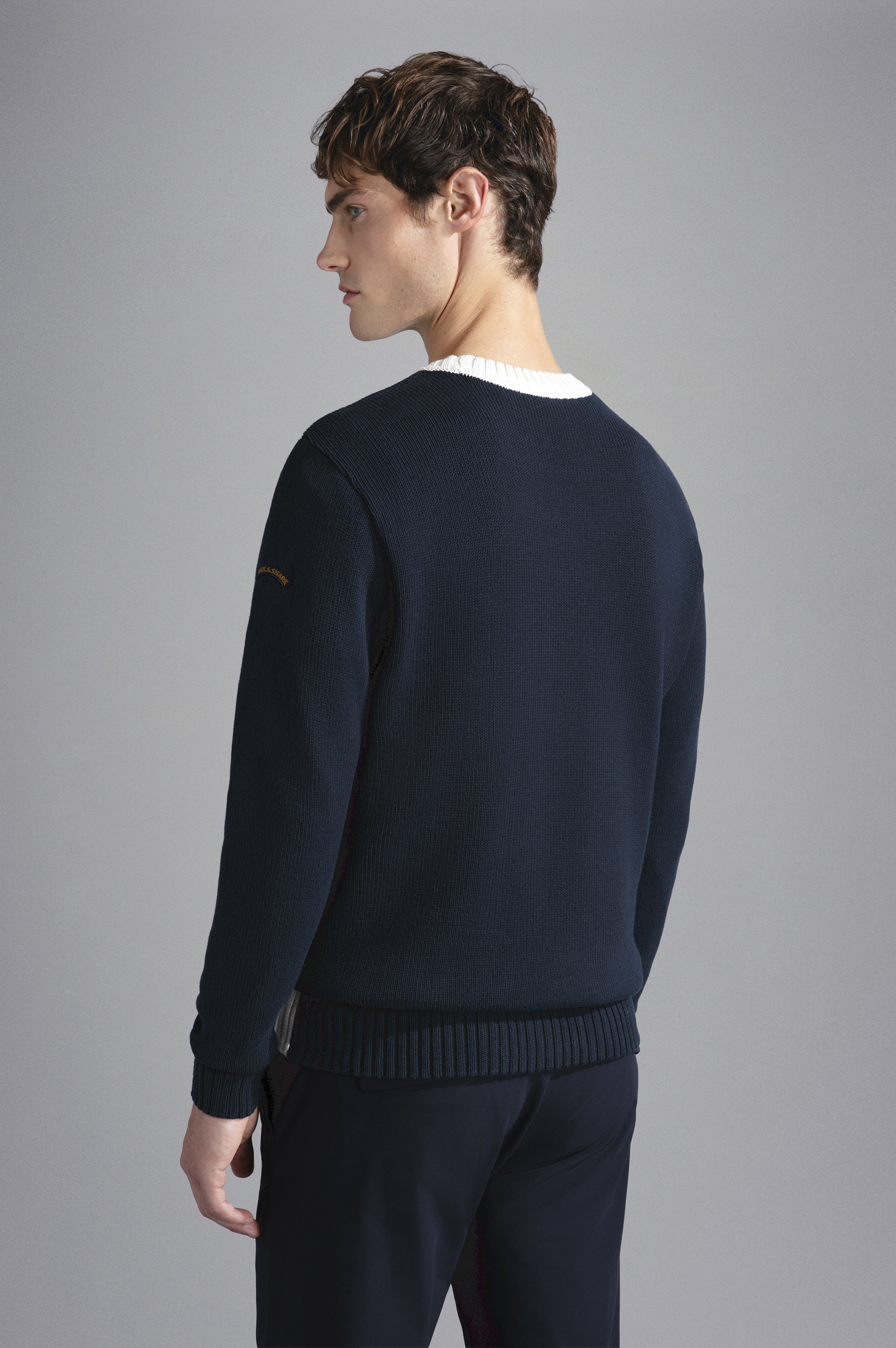 TWO-TONE COTTON JUMPER - 3