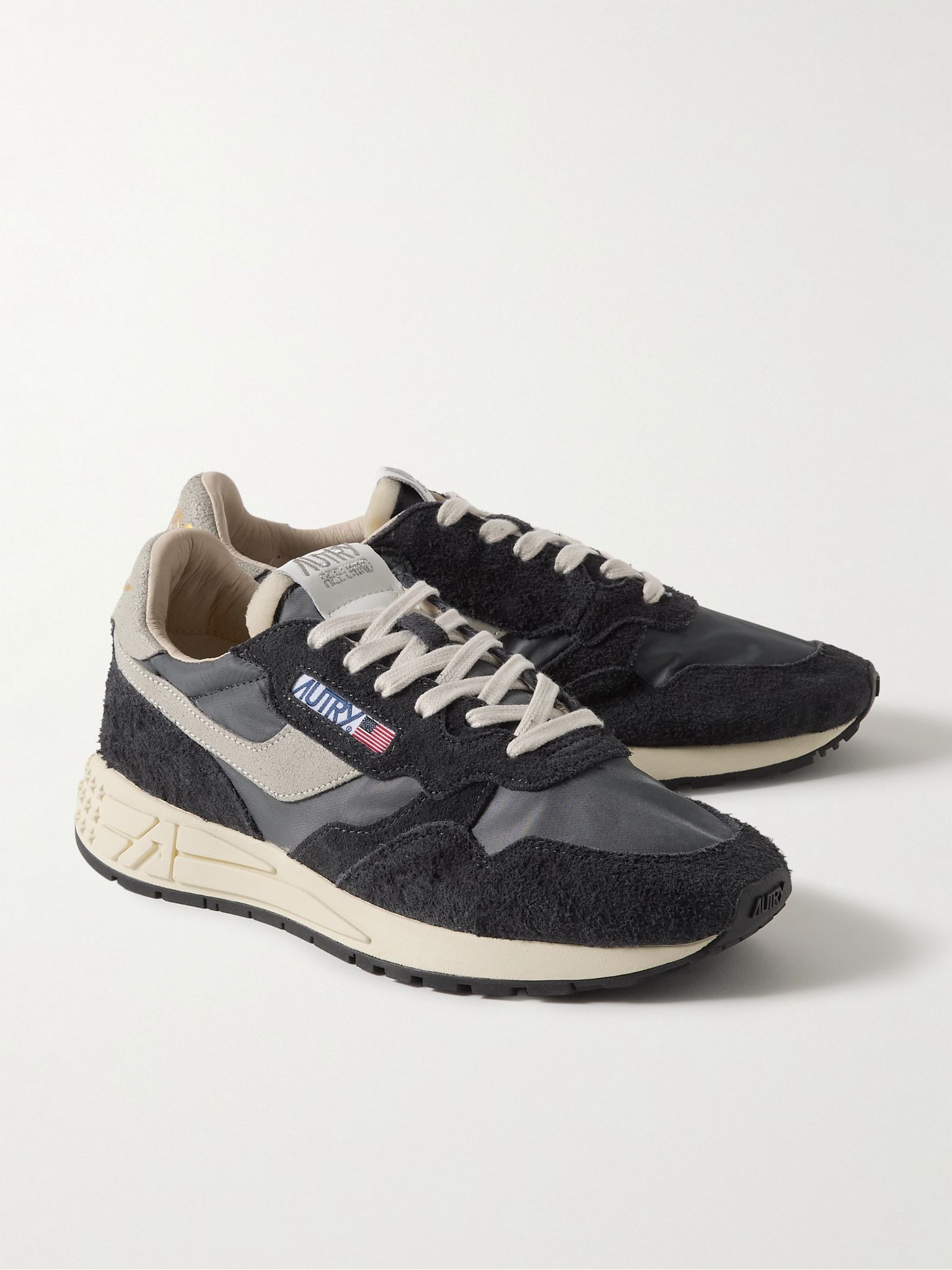 Reelwind Low Suede and Shell Sneakers Black - 4