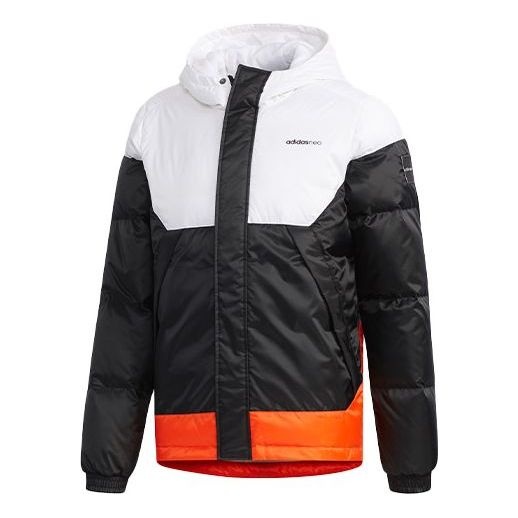 adidas neo protection against cold Stay Warm hooded down Jacket White EI4426 - 1