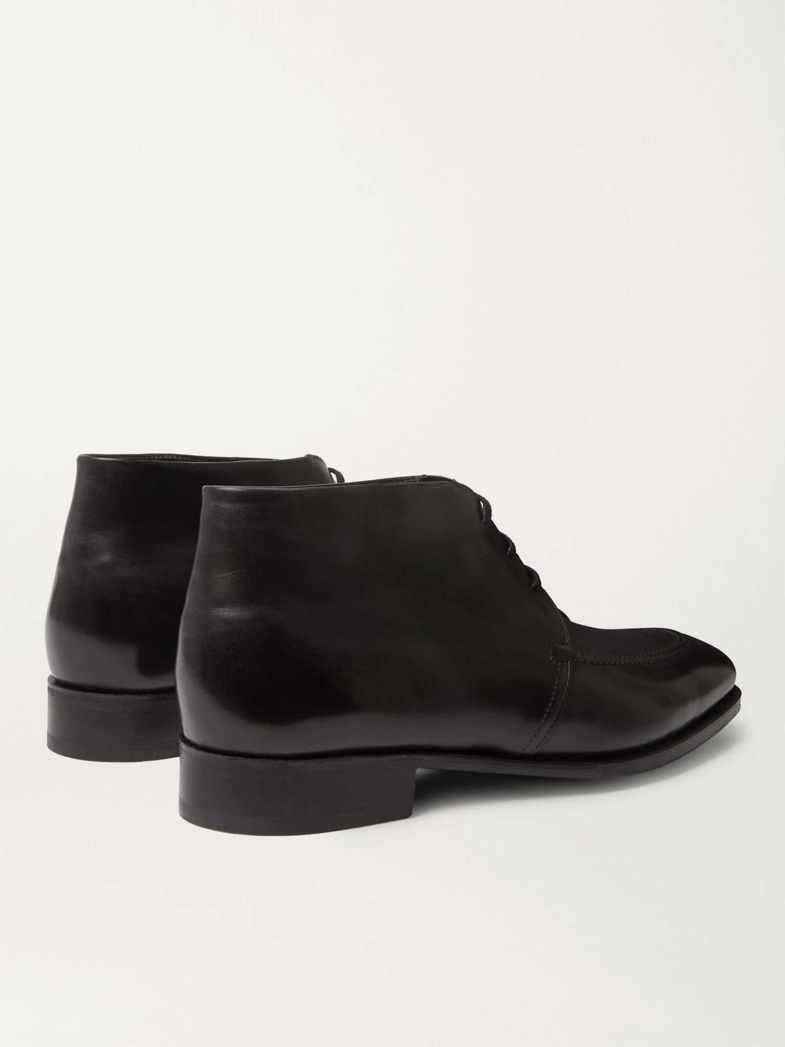 Alston Polished-Leather Derby Boots - 5