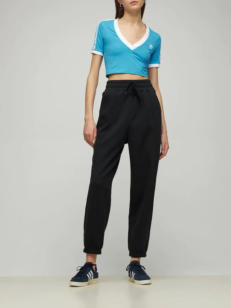 adidas Originals COTTON BLEND CROPPED T-SHIRT outlook
