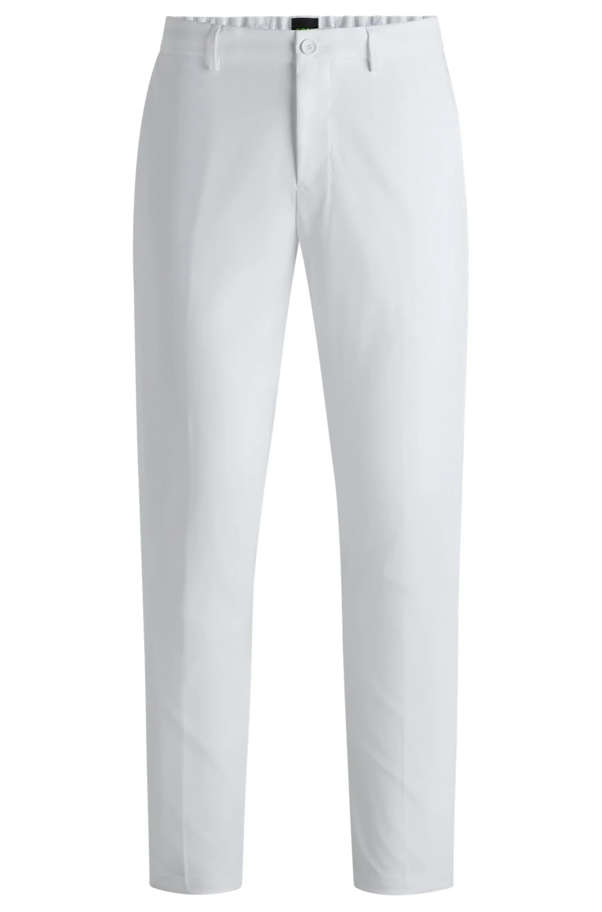 REGULAR-FIT CHINOS WITH HIDDEN DRAWCORD AND TAPERED LEG - 1