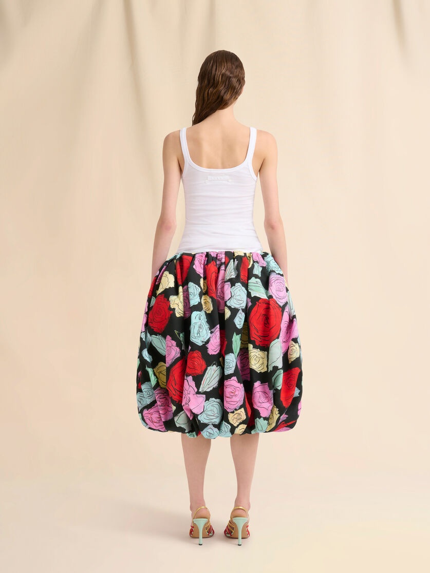 WHITE COTTON TANK TOP WITH FAWN PRINT - 3