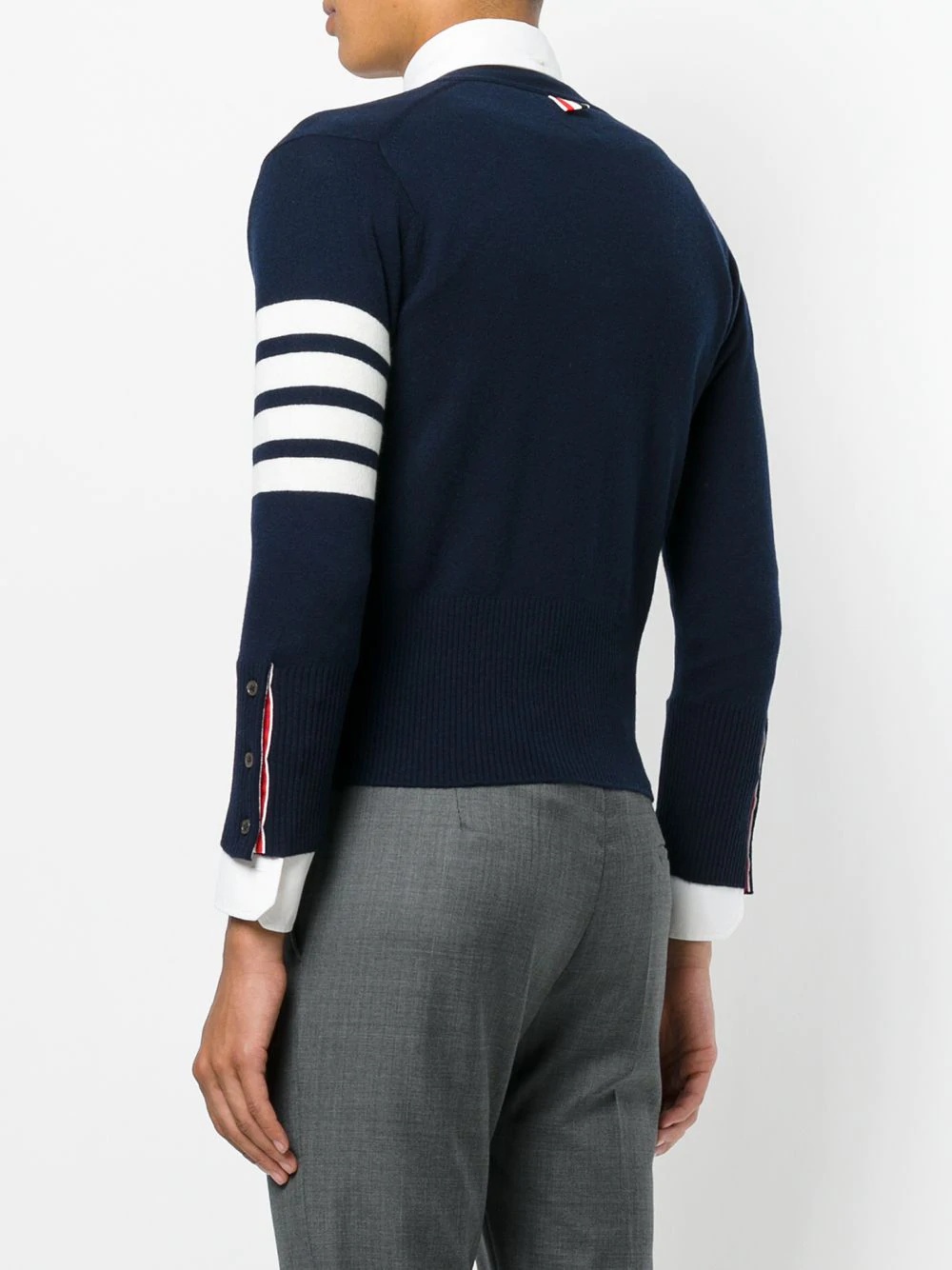 4-Bar Short Cashmere Cardigan - 4