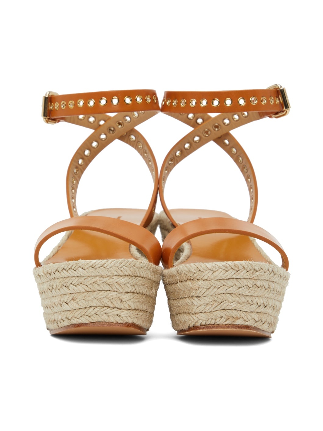 Tan Messer Wedge Sandals - 2
