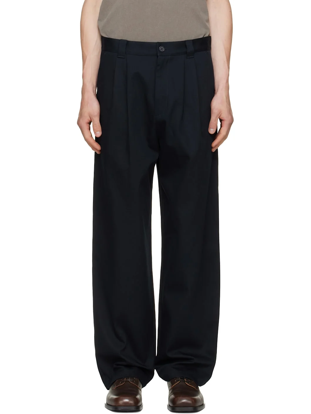 Navy Ricky Trousers - 1