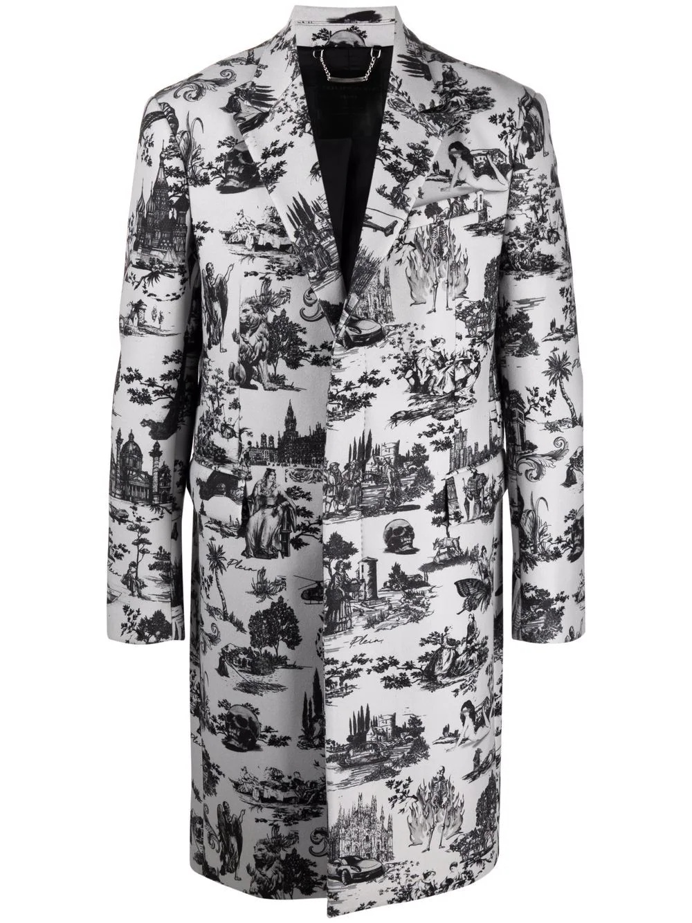 En Plein Air jacquard coat - 1