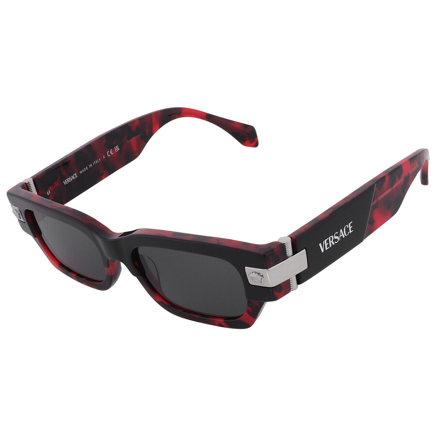 Versace Dark Grey Rectangular Men's Sunglasses VE4465 545787 53 - 3