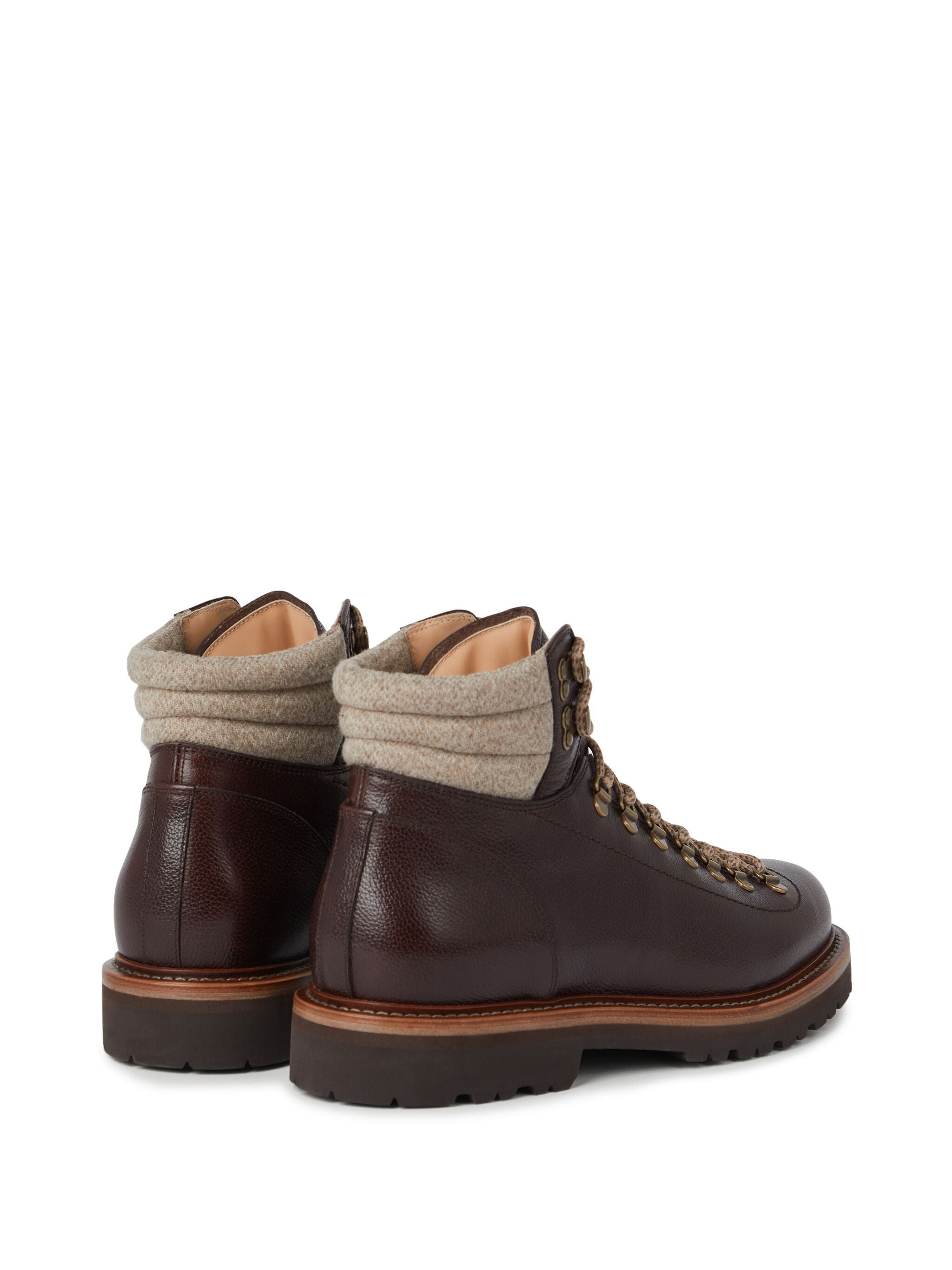 LACE-UP LEATHER BOOTS - 3