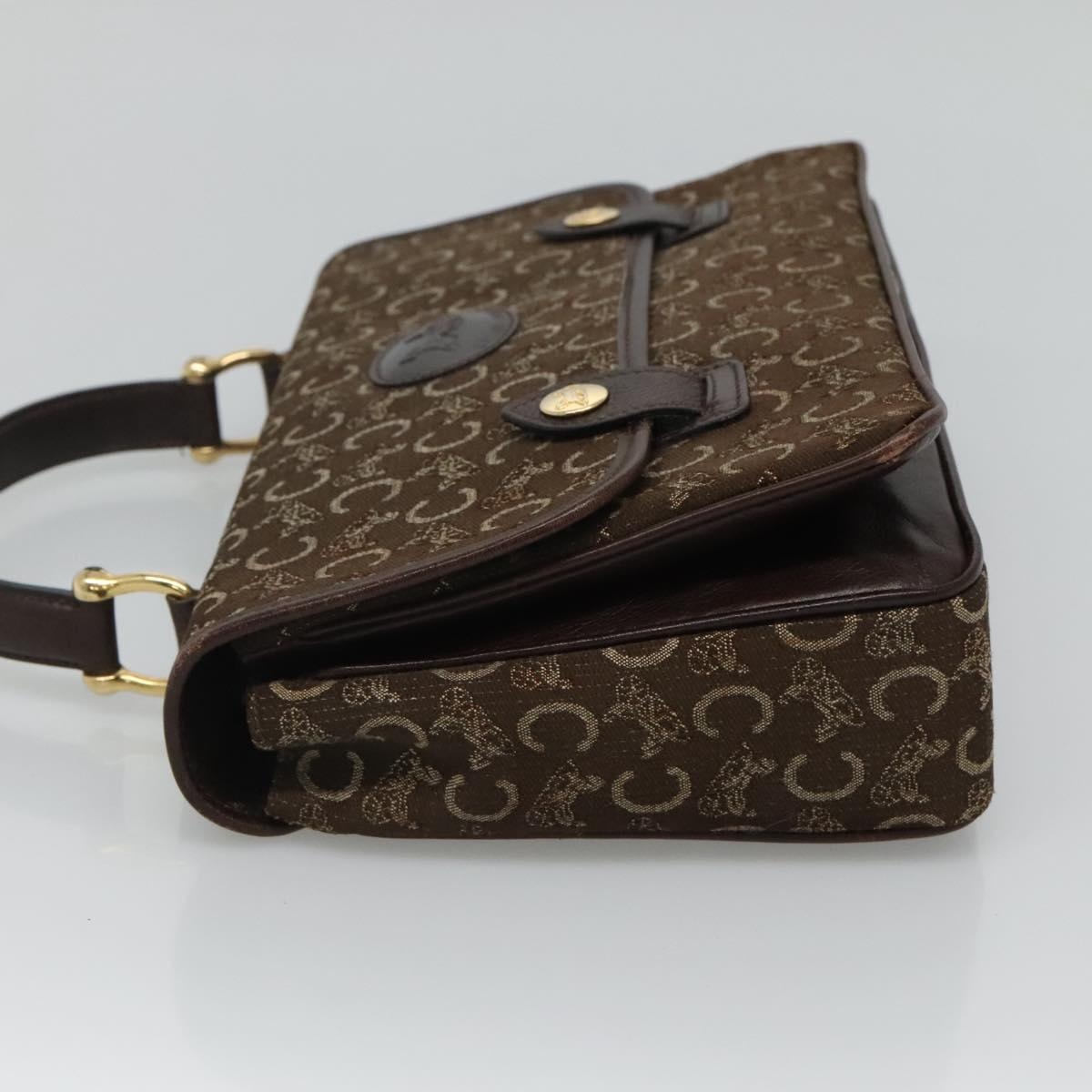 CELINE C Sulky Hand Bag Brown Gold - 4