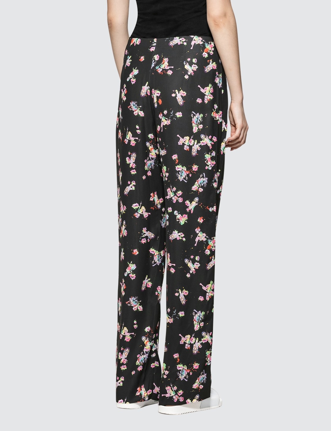 KAWAI PRINT ON FLUID POLY CADT PANTS - 3