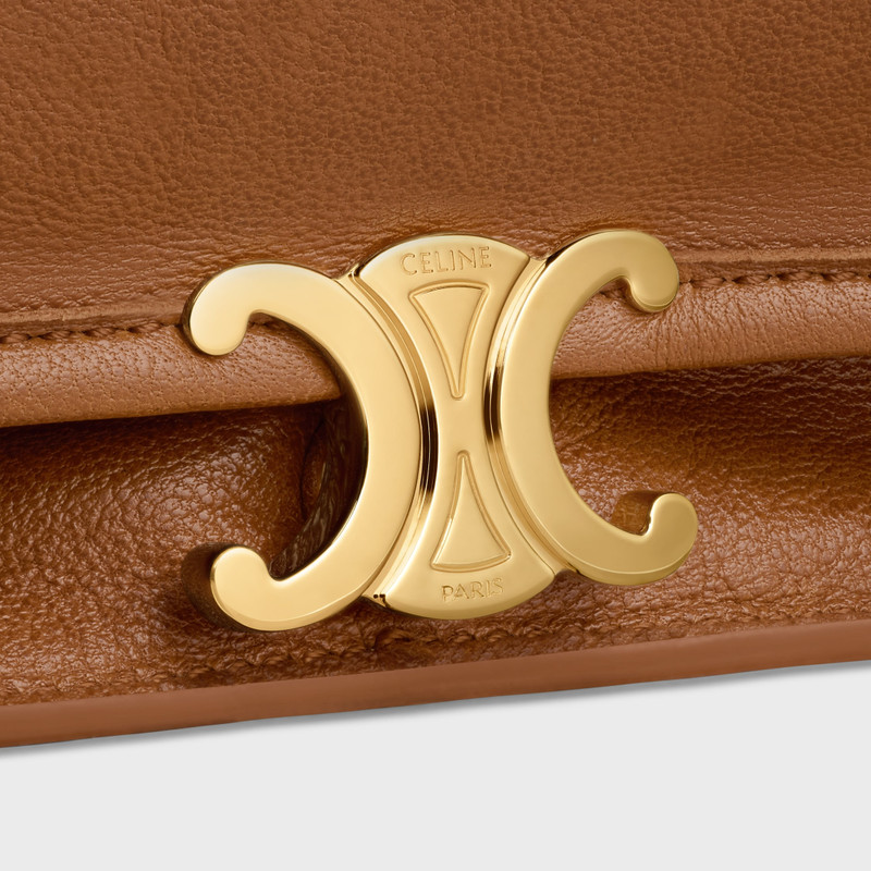 BESACE SOFT TRIOMPHE IN SUPPLE SHINY LAMBSKIN 6